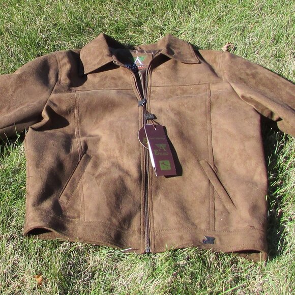 Emporio Collezione Men's Brown Suede Leather Jacket Size XL New With Tags /